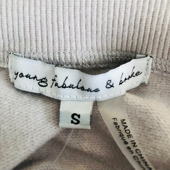 Young Fabulous and Broke Womens Lace Up Payton Crew Sweatshirt Small - Picture 10 of 11